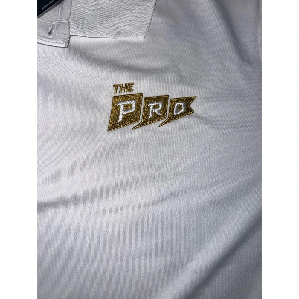 Adidas Adi Perf Polo Mens XL White The Pro Embroidered Golf Shirt IU4441